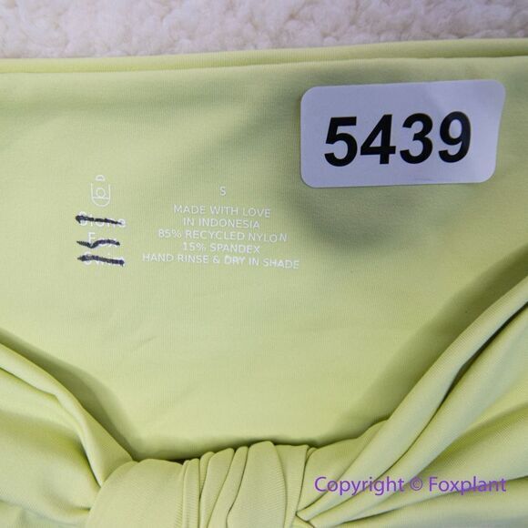 NEW Stone Fox Swim x Free People lele knotted bandeau bikini top, size S - Picture 7 of 7